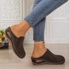 Women's Baotou Platform Slippers Summer New Large Size Round Toe Baotou Back Air Breathable Slippers