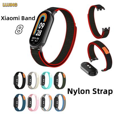 LUJING nylon szíj Xiaomi Mi Band 8 okosóra csuklópánthoz, sport légáteresztő karkötő a Miband 8 szíj tartozékaihoz