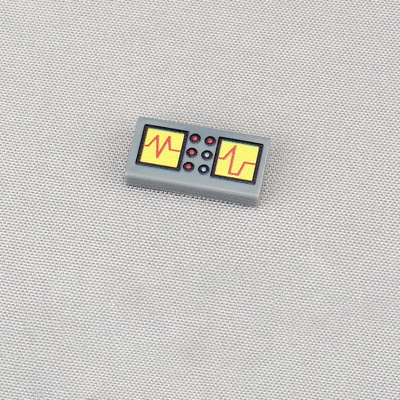 MOC 10PCS 3069 Printed Electronic Screen Pattern Building Blocks 3069pb Black And Red Board Bricks Assemble Particle Toy Gifts