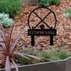Custom Metal Sign Garden Decor Personalized Lawn Marker Outdoor Art Gift