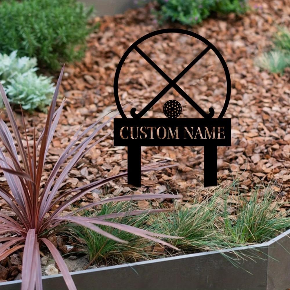 Custom Metal Sign Garden Decor Personalized Lawn Marker Outdoor Art Gift