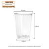 Suncojia Thickened Disposable Straight Plastic Cups