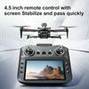 LU30 GPS Brushless Drone Obstacle Avoidance HD Aerial Photography RC Aircraft with 4.5 Inch Screen Controller, 3 Batteries