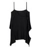 A Few Comments Cutoff Layered Mini Dress Black