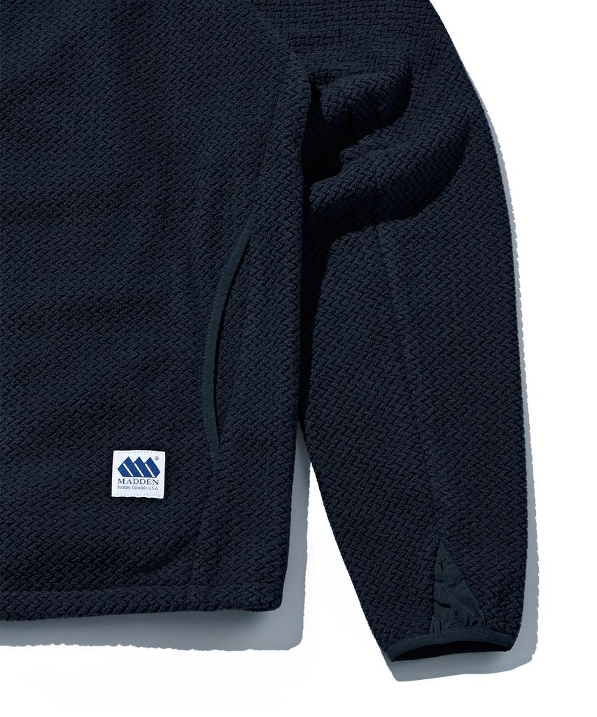 Madden Hidden Hood Fleece Jacket Navy