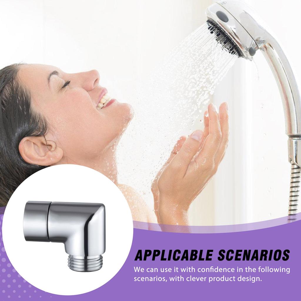 G1/2 Universal Shower Head Adapter Universal Shower Head Extension Elbow Connector for Most Shower Heads