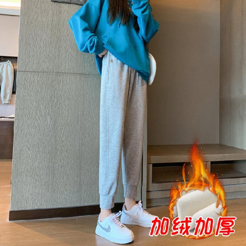 Maternity pants autumn and winter sweatpants winter velvet thickened sweatpants Harlan leggings women's sweatpants