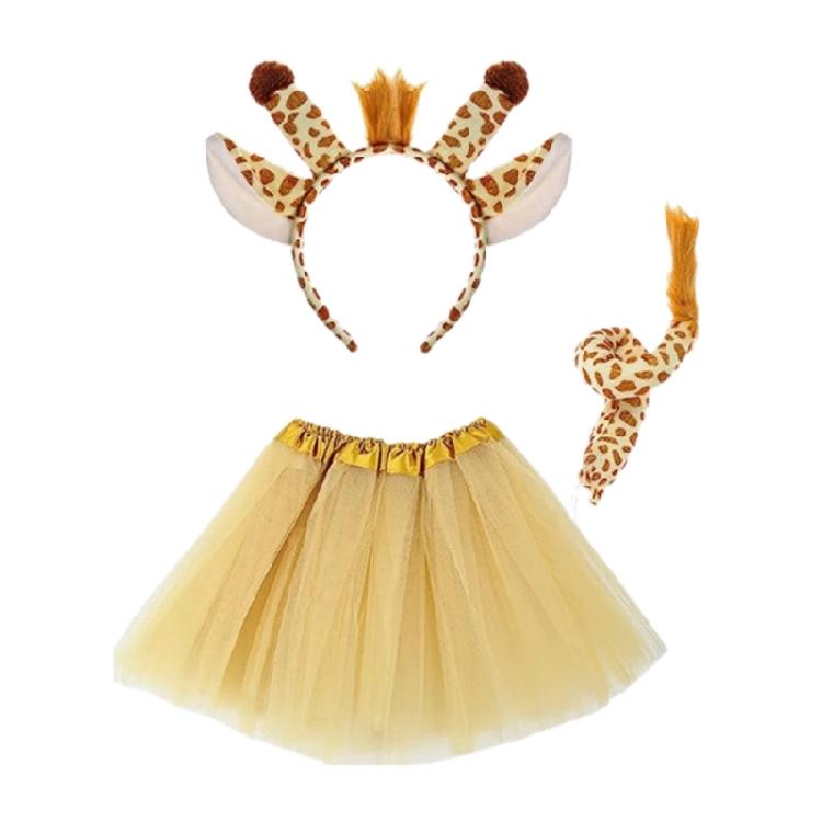 Animal Dress up Kits Hairband, Tail, and Bowtie for Kids Birthday Parties