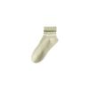 Female Spring and Autumn Striped Sweat Absorbent Breathable Boneless Sports In Tube Cotton Socks