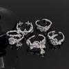 Moon Opening Adjustable Ring Temperament Niche Cold Sense High Sense Light Luxury Women'S Moonstone Ring