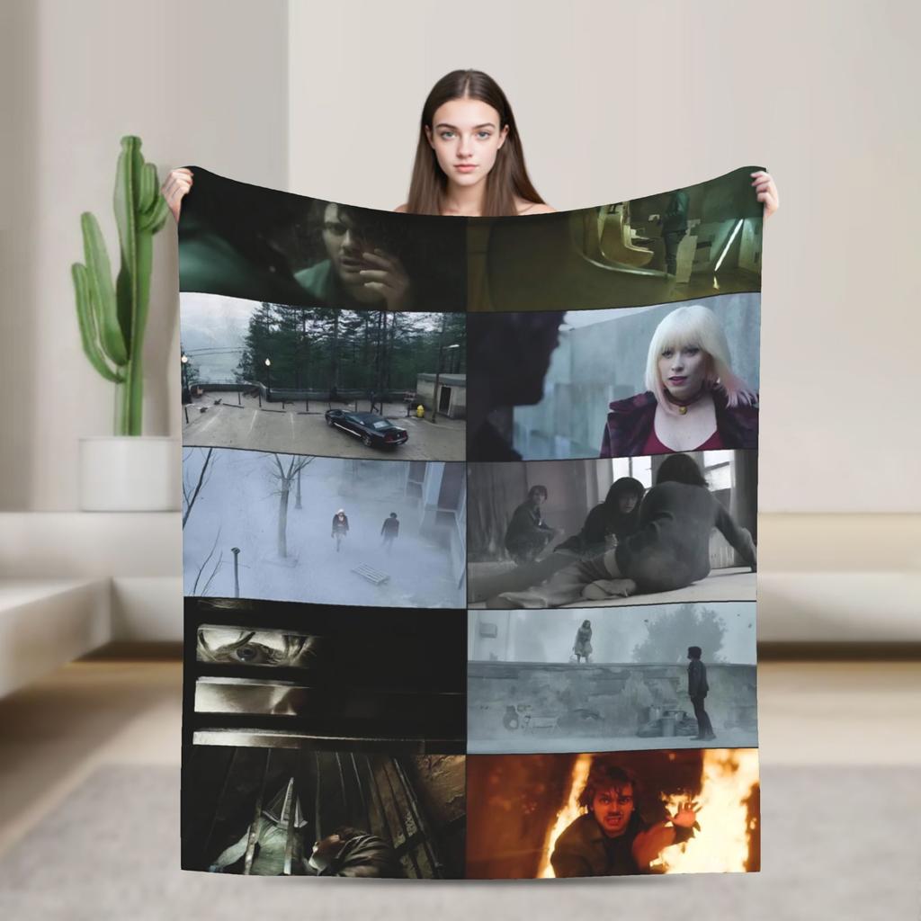 Return to Silent Hill Movie 2026 Throw Blanket for Couch  Soft Cozy Plush Blanket Multiple Sizes Bedspreads for All Seasons