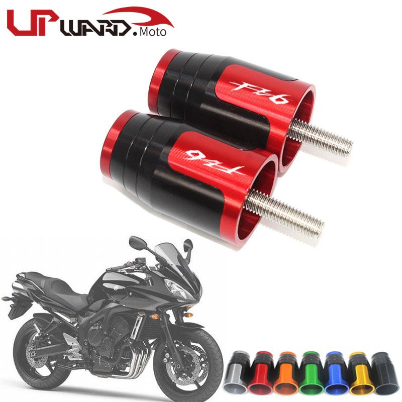 

22 мм ручки для руля мотоцикла, торцевая заглушка для YAMAHA FZ6 FAZER FAZER600 FZ6S FZ6N FZ6S2 FZ6R S2 SJ6S чёрный