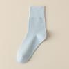 Women's Breathable Cotton Mid-Calf Socks - Spring/Summer, Sweat-Absorbent, Odor-Resistant, Candy Colors
