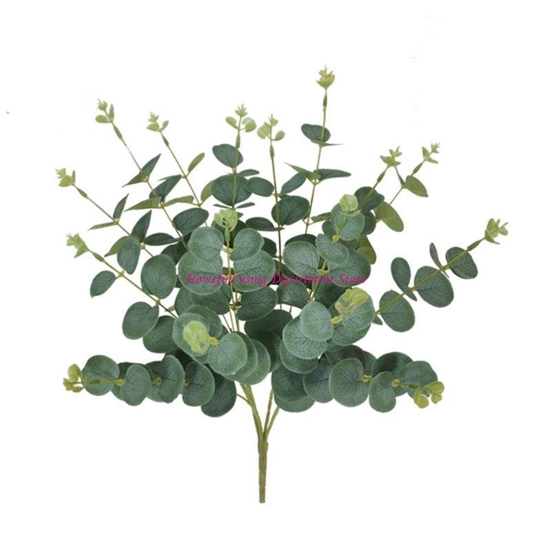Artificial Eucalyptuses Leaves Stems Simulation Branch Flower Arrangement Decor