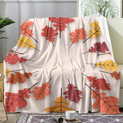 Herbst Laub Überwurf Weiche Flanell AC Decke Leichter Sommer Nickerchen Überwurf Gemütliche Decke für Sofa Bett Reise Zuhause