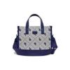 MLB Vintage Floral Los Angeles Dodgers Letter Print Large Logo Adjustable Shoulder Strap Tote Bag Women tote bag Blue 3AORS013N-07NYL