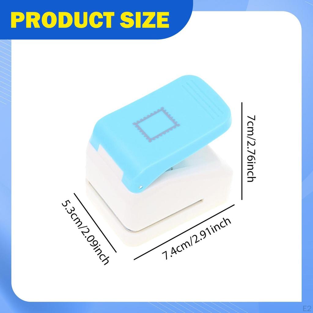 Postage Stamp Punch Shape Cut Tool Multipurpose Hole Puncher Crafting Supplies for Gift Labels