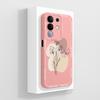 For Vivo T4x T2x T1x V27 V23 Pro V21 V21E V23 V23E V25 V25E V27E Y19E IQOO Z10X Phone Cover Cute Avocado Pattern Liquid Silicone Shell For Vivo Casing