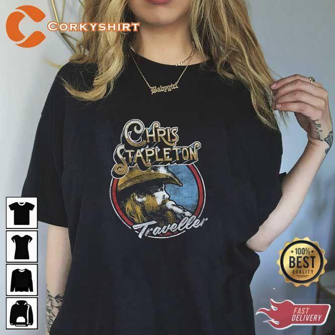 Chris Stapleton Traveller Everything Changes Like The Desert Wind T-shirt VM6963 XXL