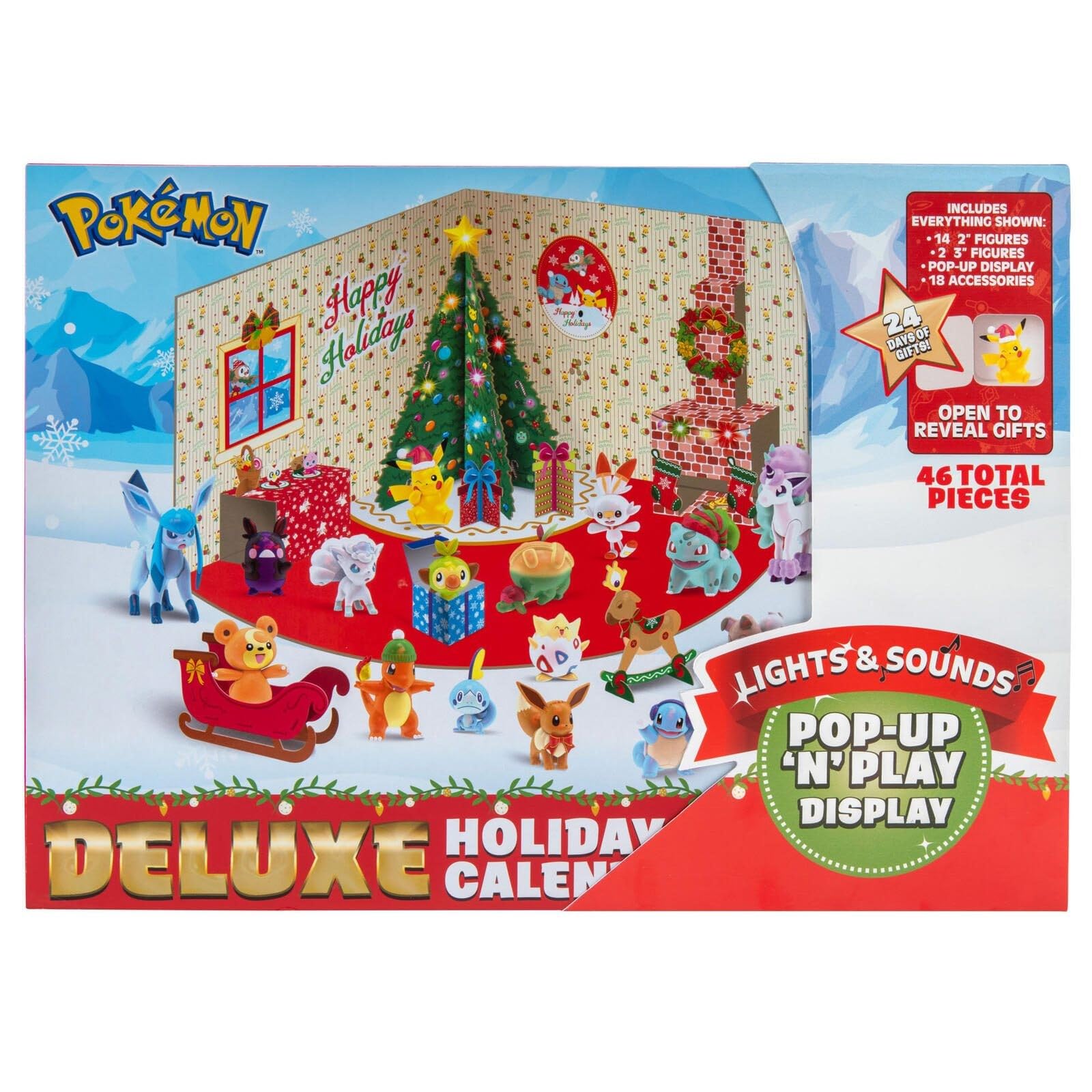 

Праздничный календарь Pokemon Deluxe 2021 Эксклюзивно для Amazon -