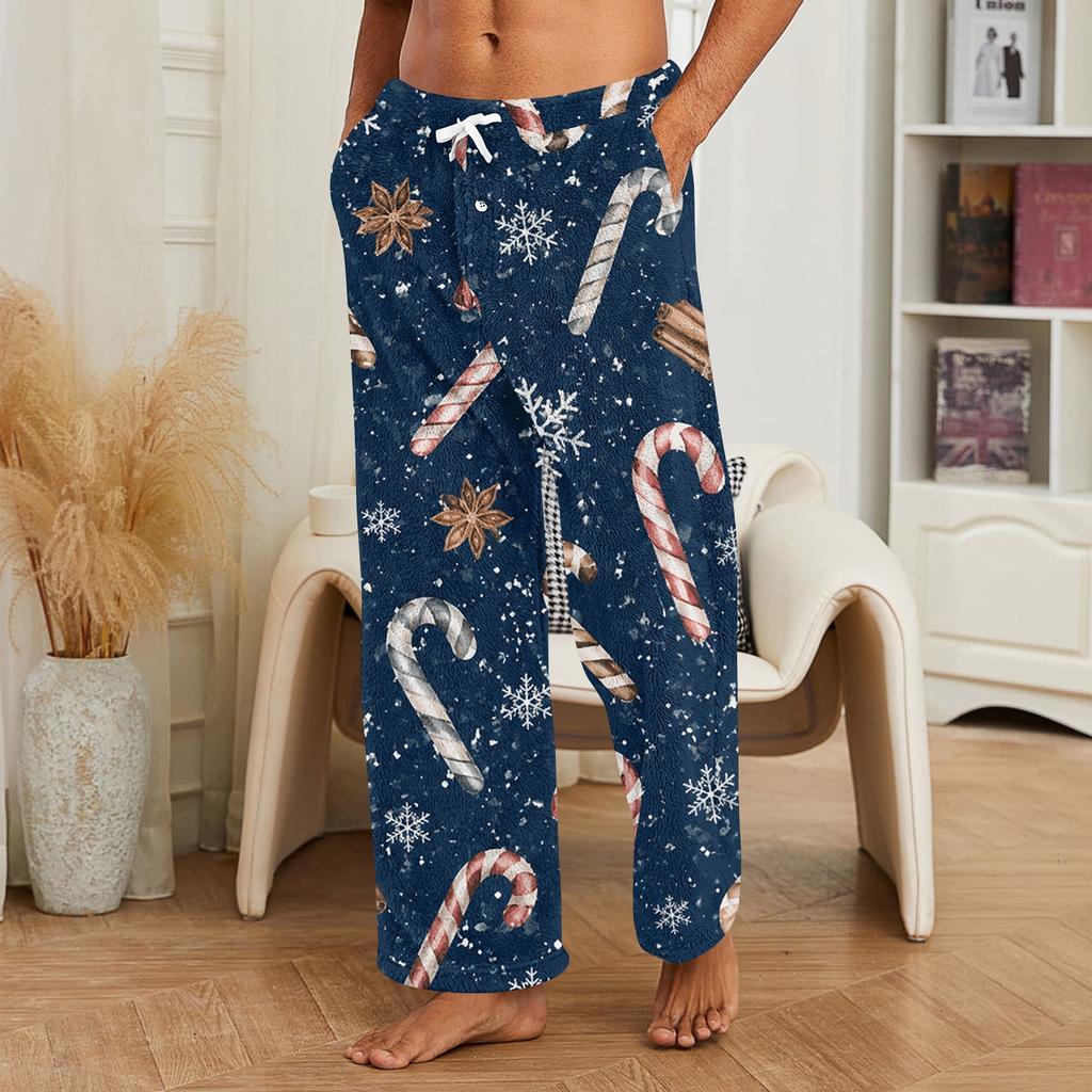 Pantalones de Navidad para Hombre, Pantalones Casuales para Dormir