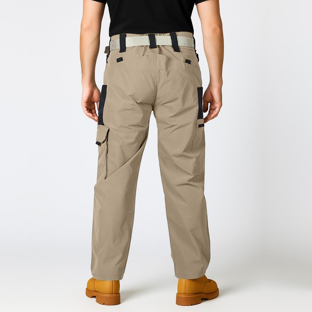 Men's Work Pants With Multiple Pockets, Waterproof And Tear Resistant Pants