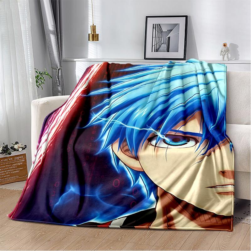 29 Style New Cartoon Kuroko Basketball Anime Flannel Blanket,Soft Throw Blanket for Home Bedroom Bed Sofa Travel Cover Kid Gift