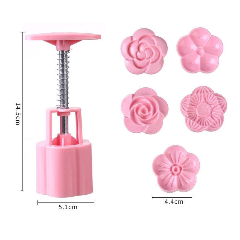 

5 шт./набор Форма для лунного пирога в китайском стиле Ручной пресс Форма для торта Штампы Праздник середины осени Форма для выпечки Украшение торта Инструменты для выпечки