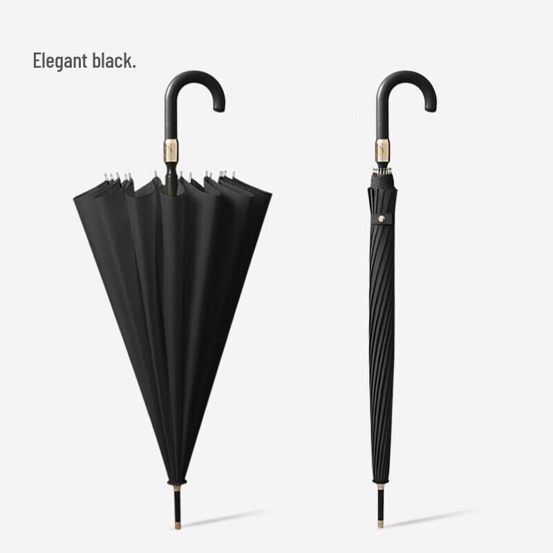 MAYDU 16-Rib Semi-Automatic Straight Umbrella