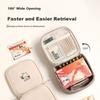 Lehuolvxing Portable Medicine Storage Bag, Small Pill Organizer Box, Pill Case, Travel Essential Medical Bag