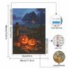 Halloween diamond painting kit handmade diy painting home decoration painting pumpkin house night scene wall art decor 92 characters