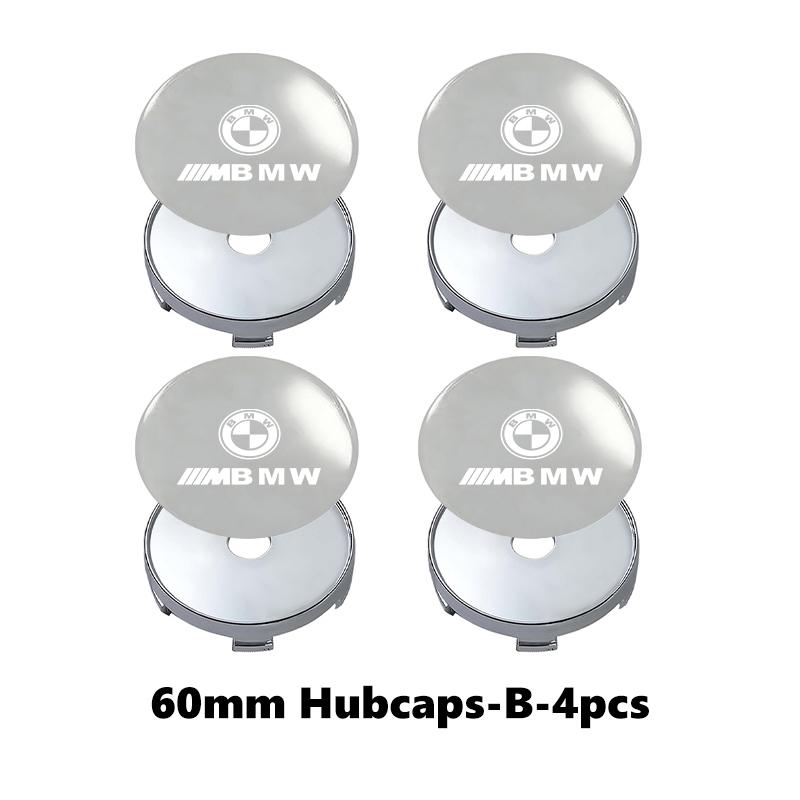 4pcs Car Emblem Wheel Center Hub Caps Badge Wheel Decal Sticker For BMW M F10 F20 F30 F40 F15 F25 F26 F31 F49 E62 E83 E84