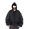 2026 Spring/Autumn Men's Trendy Loose Hooded Jacket - Fake Two-Piece, High Street Style