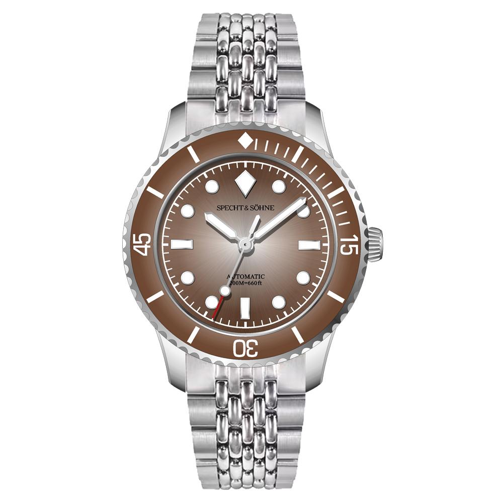 2026 New Specht & Söhne Dive Watch Miyota 8215 Mechanical Watches Bubble Domed Sapphire Crystal BGW9 Luminous 200M Waterproof