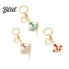 Sparkling Keychain Ballerina Rhinestones Ballet Dancer Key Ring for Women