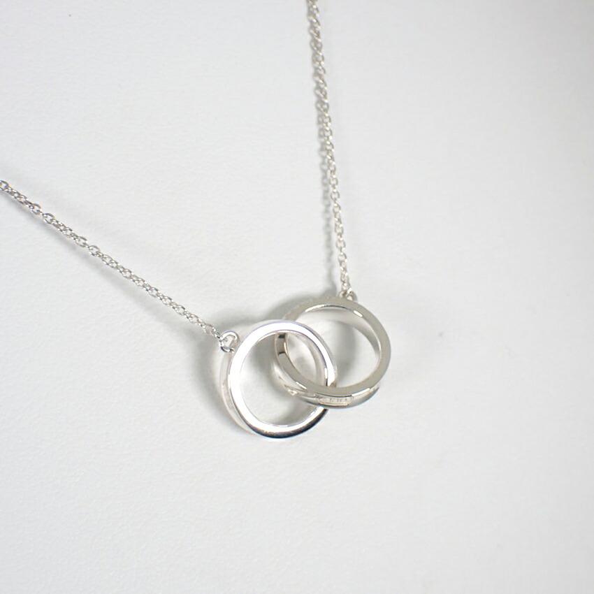[Pre-owned] TIFFANY 925 1837 Interlocking Circle Necklace/j37-9