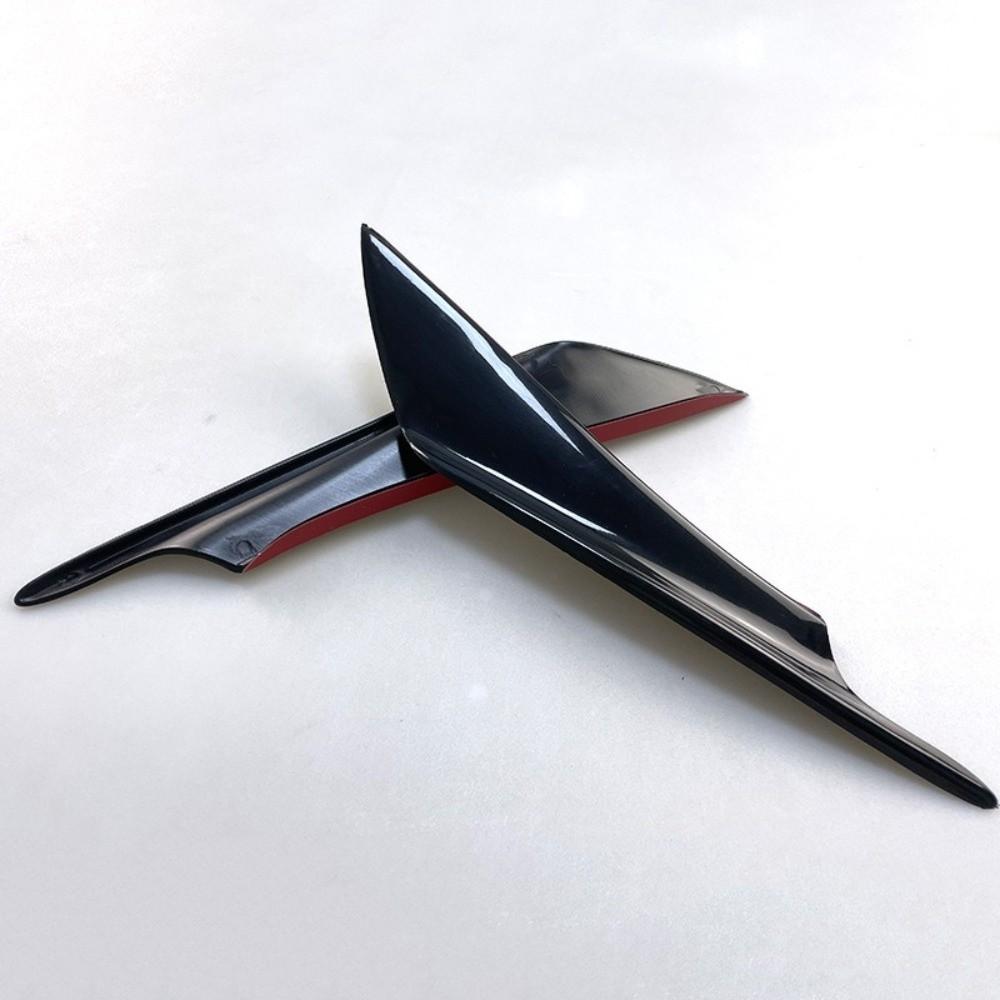 4Pcs Aerodynamic Design EVO Style Wind Splitter Universal Car Spoiler Gear Shifter Upgrade