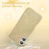 Gold Glitter Bling Case for Iphone 16 Pro Max 15 Plus 14 13 Mini 12 11 X Xs Xr Se 2022 2020 7 8 6 6S 16Pro Girls Women Sparkle Phone Cover Accessories