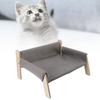 Elevated Cat Couch Wood Structure Stable Support Relaxing Strong Load Capacity Cat Sofa Bed for Home
