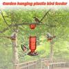 Hanging Plastic Bird Feeder for Garden Outdoor Birds