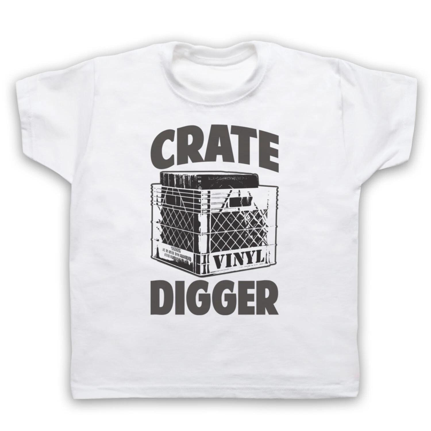 

CRATE DIGGER VINYL RECORD STORE DAY COLLECTOR DJ RETRO KIDS CHILDS Boys Baby Children T-shirt 160