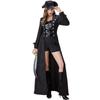 Medieval Steampunk Gothic Coat, Long Trench Coat for Women, Catwalk, Stage Performance Clothing