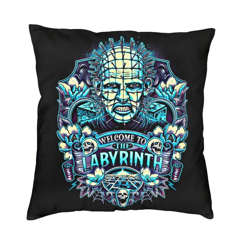Hellraiser Pinhead Halloween Horror Movie Cushion Covers xcm Polyester Pillow Case for Sofa Square Pillowcase Decoration