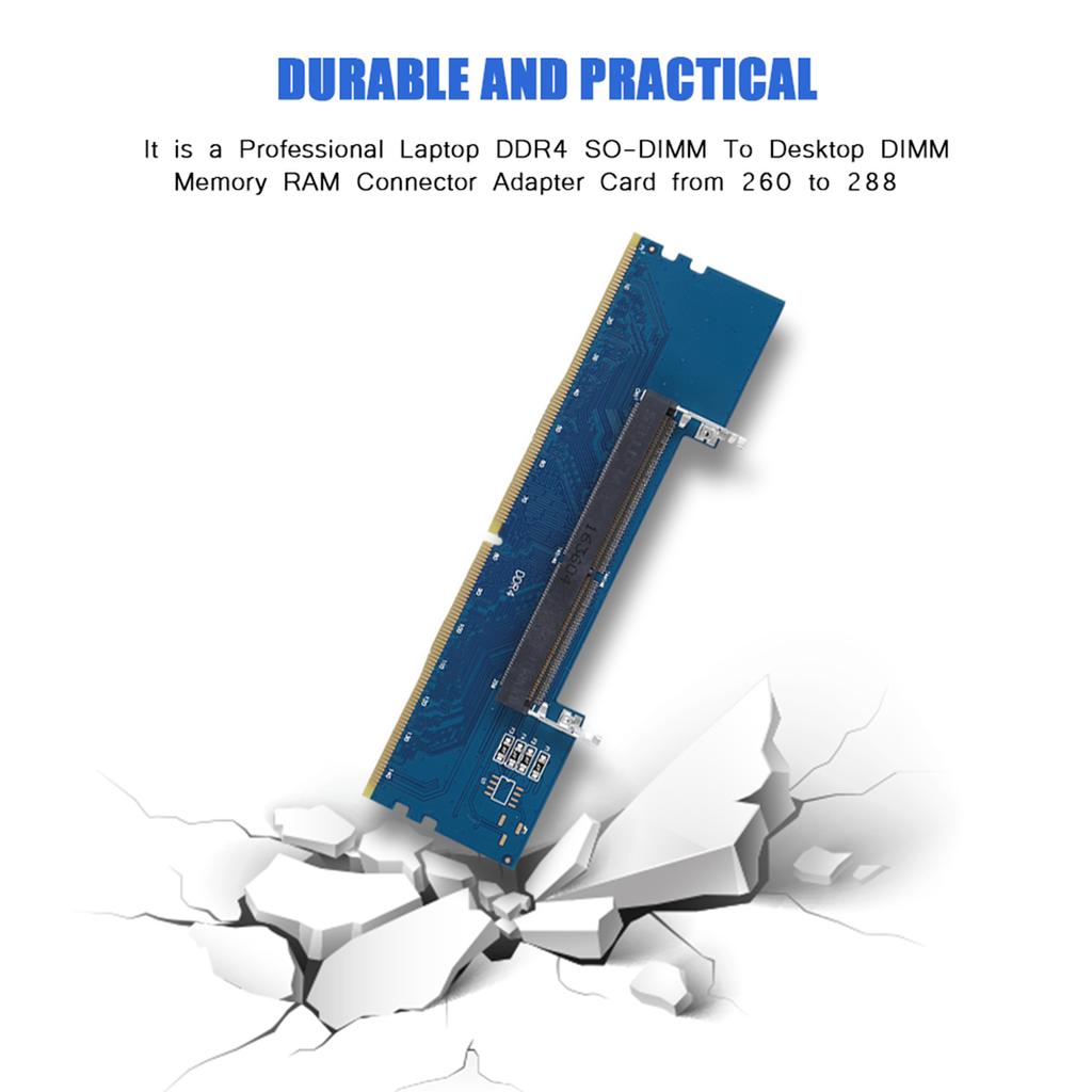 Professional Laptop DDR4 SODIMM To Desktop DIMM Memory  Connector Cards Converter Adapter  Connector Adapter