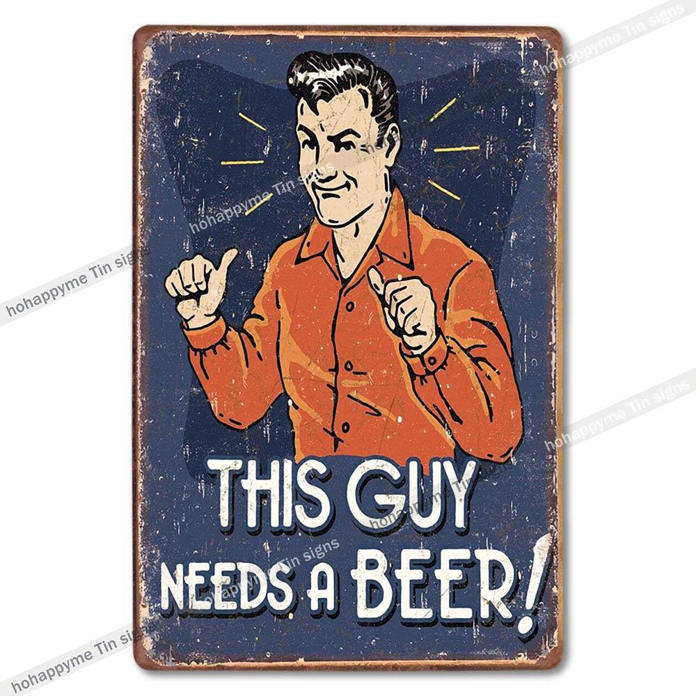 Retro Metal Signs Humorous Quotes Wall Art Home Decor Tin Plaques Office Bar Cafe Decoration