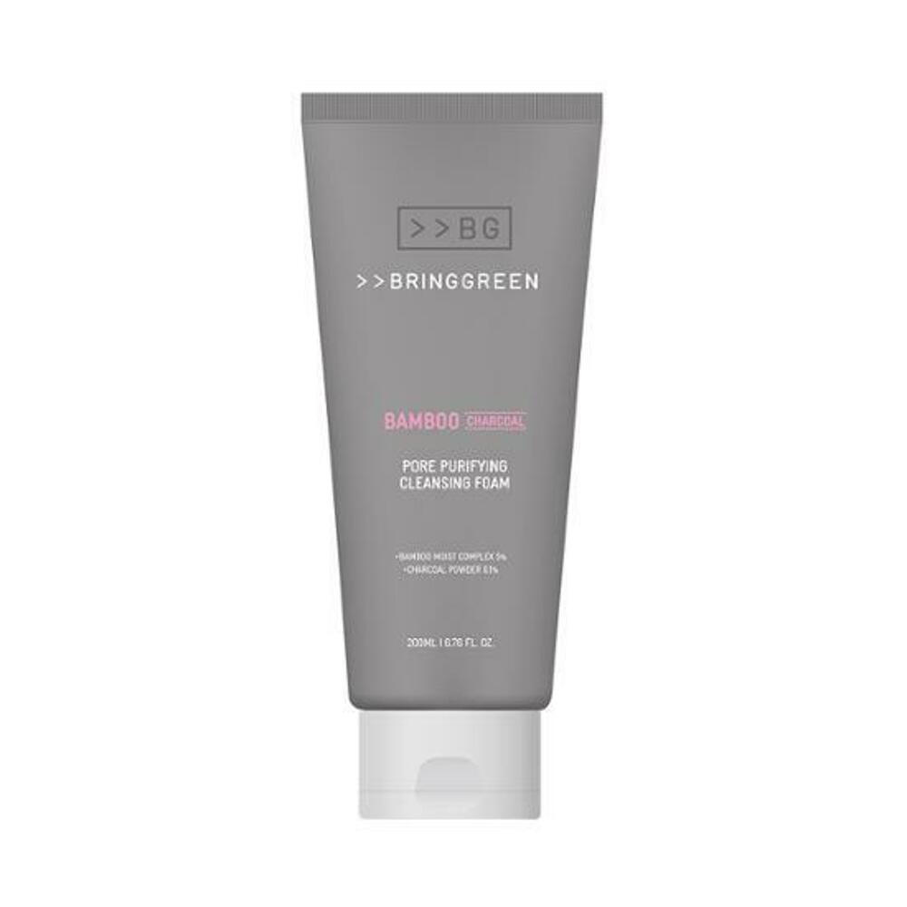 BRINGGREEN Porenreinigender Reinigungsschaum mit Bambuskohle, 200 ml, Doppelset