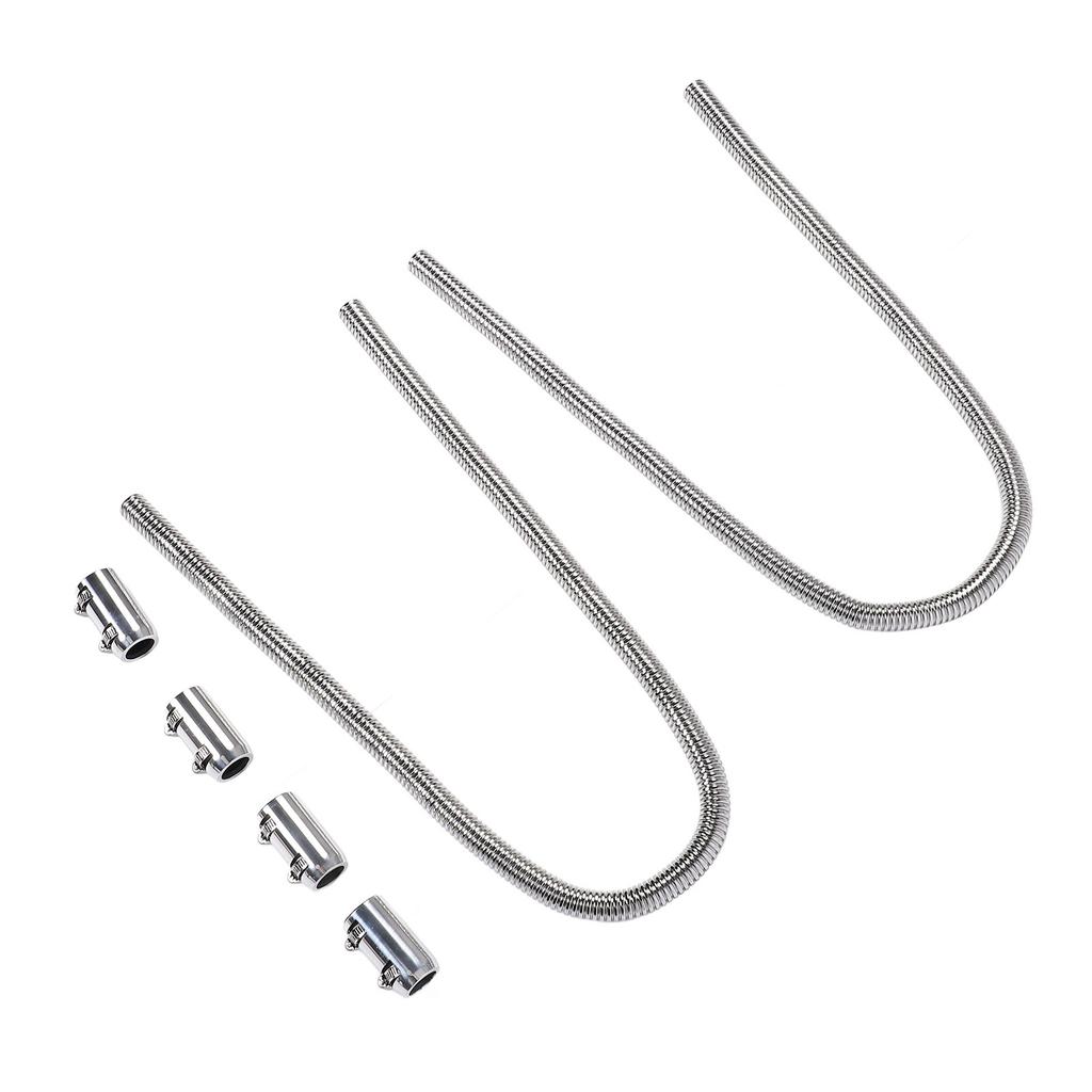 44in Radiator Hose Kit with Cap Clamp Stainless Steel Efficient Cooling Flexible Rustproof Universal Fit Coolant Water
