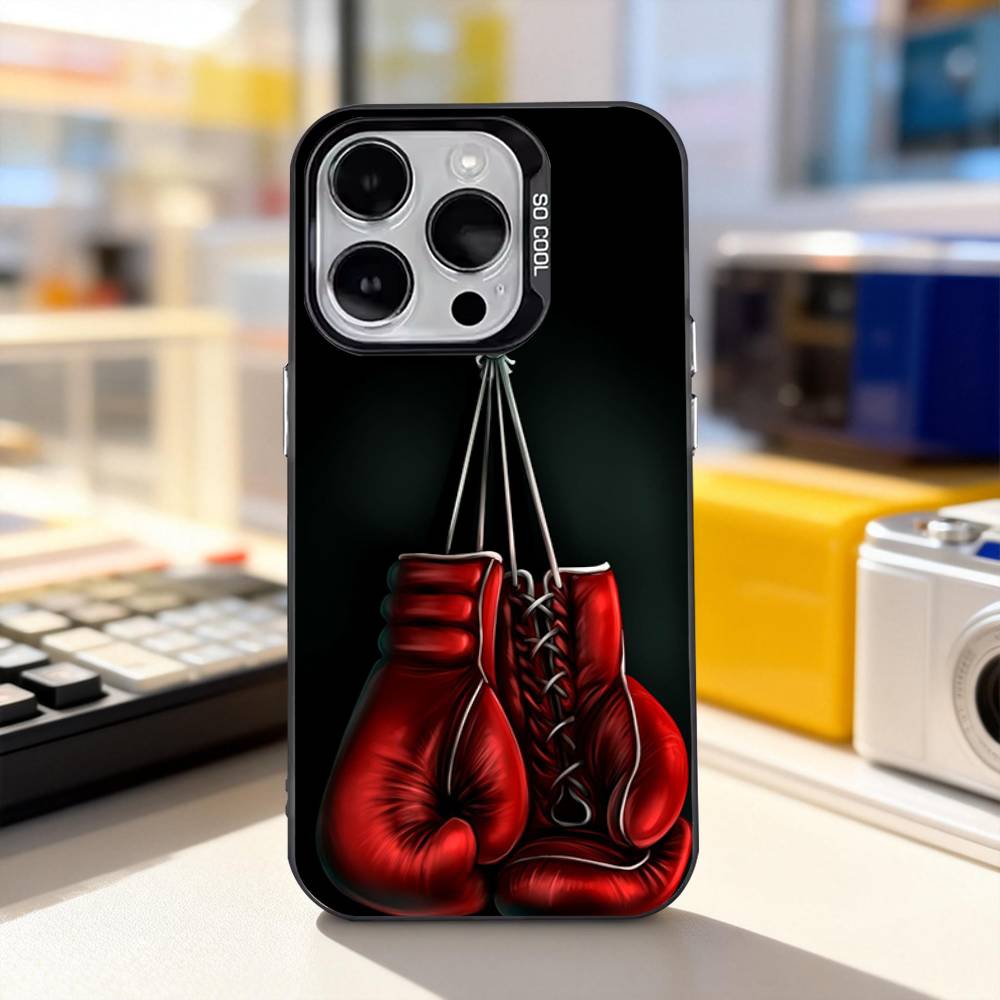 

Boxing Gloves Cool Phone Case For iPhone 11,12,13,14,15,16,17,Pro,Max,Plus,E,Air,Mini IMD Matte Black iPhone16pro