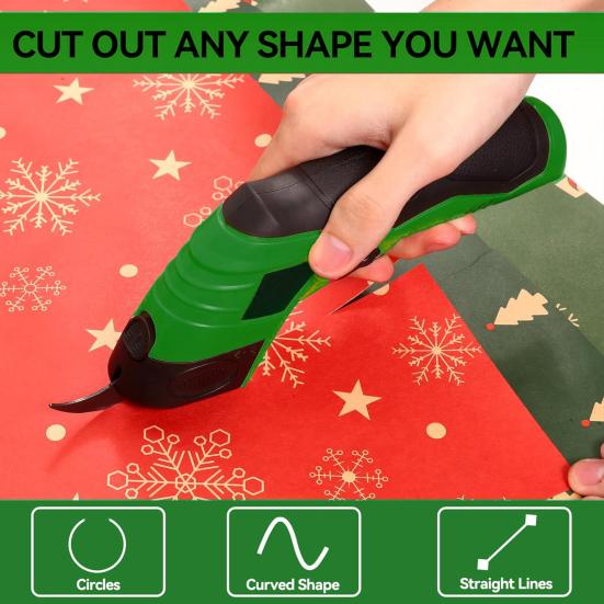 

Беспроводные электрические ножницы, легкий эргономичный дизайн, 10000 об/мин, высокоскоростные швейные ножницы с зарядкой от USB и сменными головками