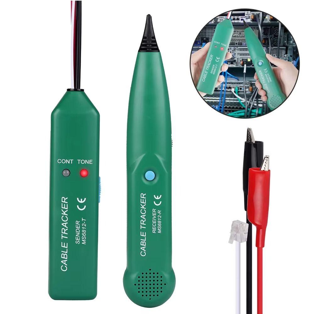 

Network Neutral Tester Tool Wire Tracker MS6812 Cable Tracker Tester RJ11 Telephone Line зелений